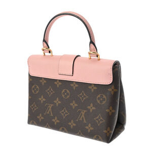 Louis Vuitton Monogram Canvas Bag Locky Poodle Pink Rose Brown